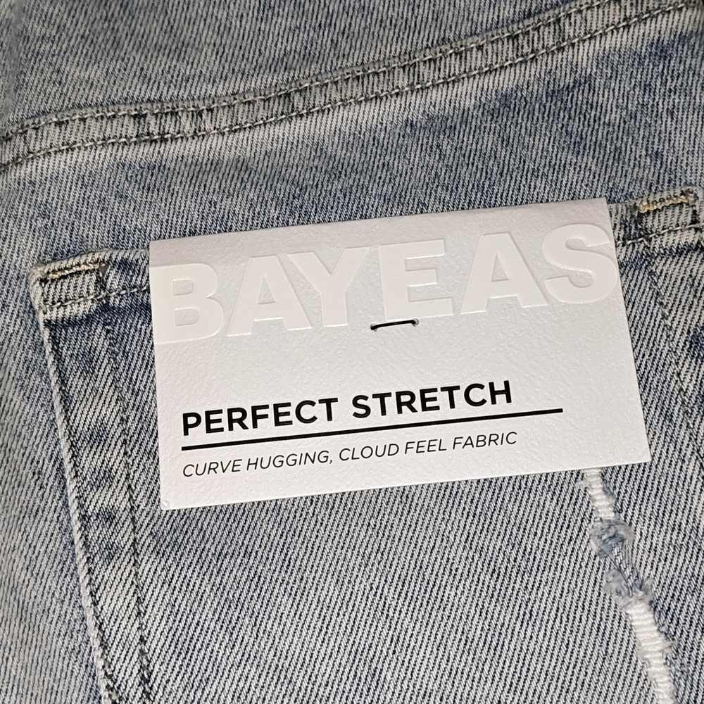 BAYEAS Women's Stylish Light Blue Wide Leg Jeans NWT